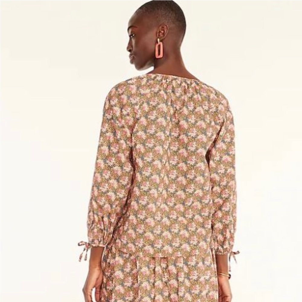 J. Crew Collection Peasant Top Size L - Picture 4 of 9